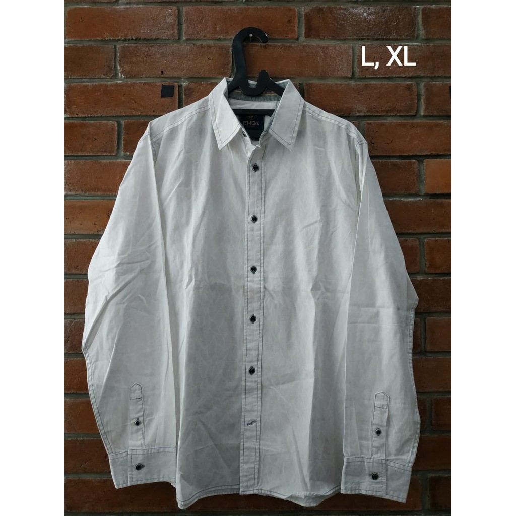 PAKET PROMO KEMEJA PANJANG EMBA BAJU PRIA KEMEJA KASUAL