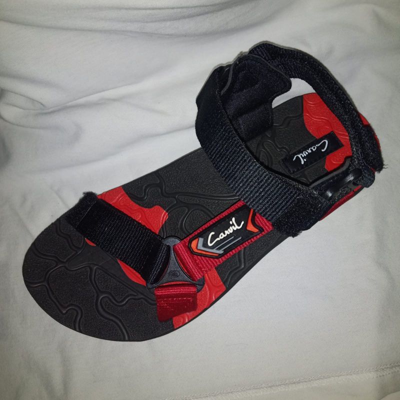 sandal gunung pria carvil erdagon black red