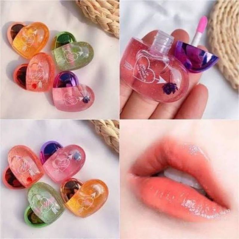 Medan Termurah Lipgloss Love model hati lucu imut