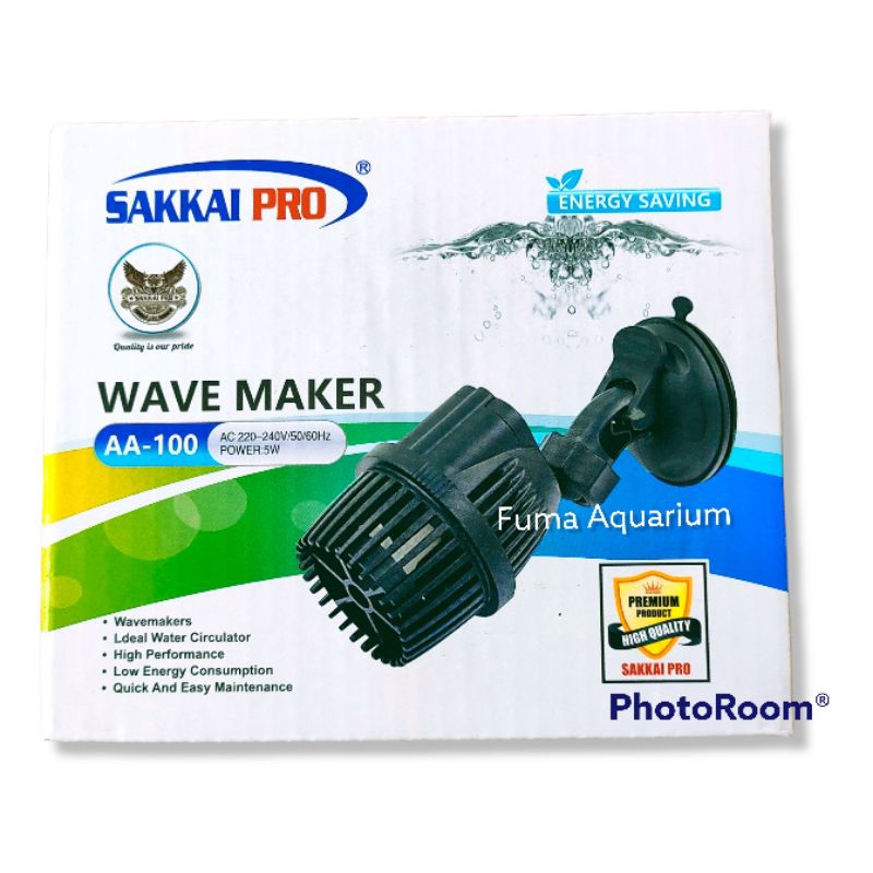 Sakkai pro AA-100 AA100 Wave Maker Mesin Arus Ombak Akuarium Kolam 1 kipas