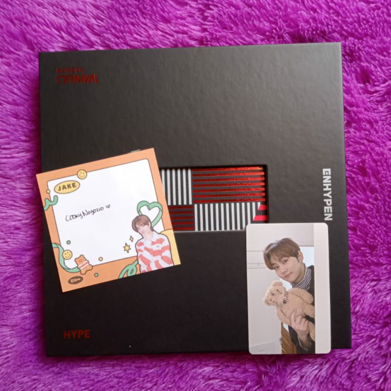 Photocard jungwon boneka jungwon hype ver konsep/jungwon teddy bundle album only enhypen hype ver