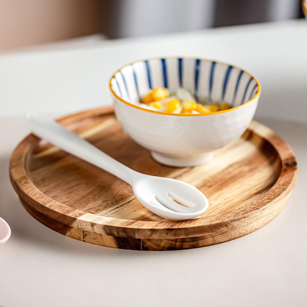[Elegan] Slotted Spoon Stirring Baking Pencampuran Peralatan Dapur Tahan Panas Anti Lengket