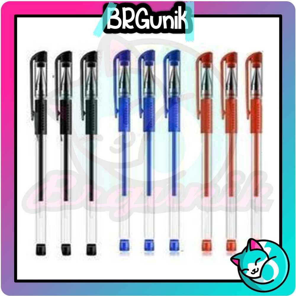 BRGUNIK Pena Gel/ Pulpen Gel MIMI 0.5mm Standard Pulpen Gel MIMI Alat tulis Stationary R047 R170