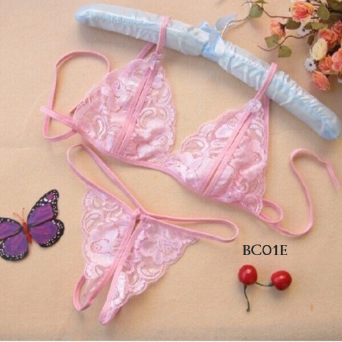 [SIAP KIRIM] PAKAIAN DALAM WANITA SEXY BRA G STRING PREMIUM SOFT PINK BC01E