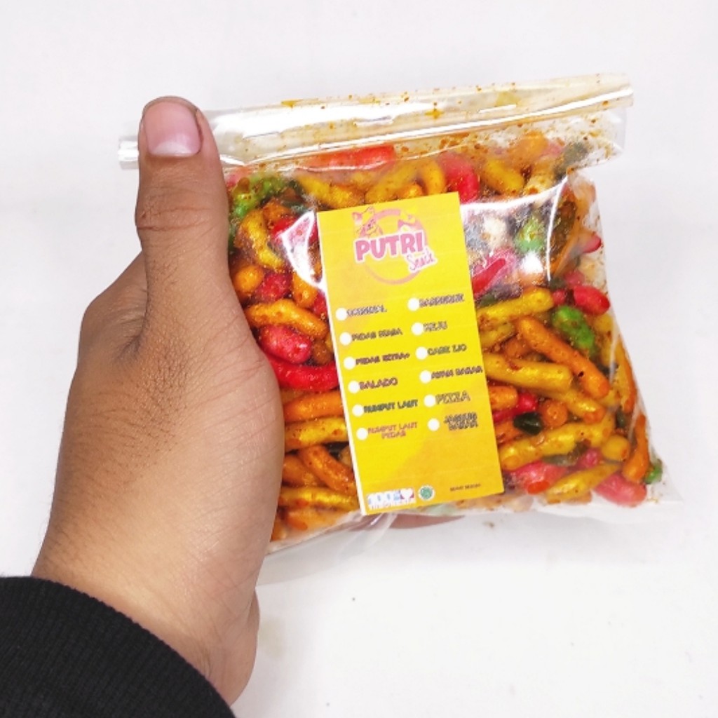 Keripik Gurilem Bantet Warna 100gr Daun Jeruk