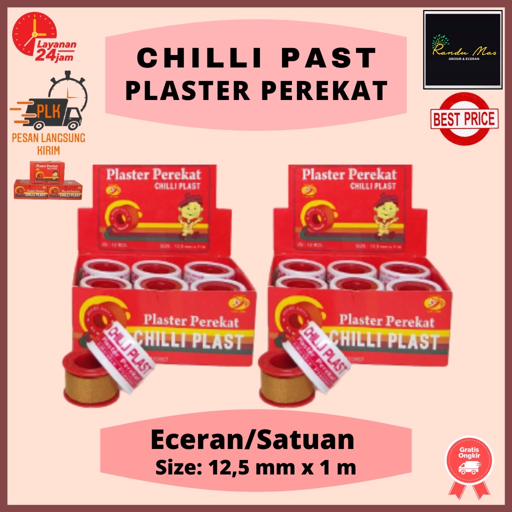 Chiliplast Roll Elastis / Perekat Perban Kompres / Plester Verband Luka / P3K / Medis Original