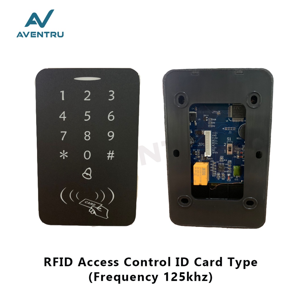 RFID Access Control Panel X1 Keypad Card Password Door Lock 125khz 13.56Mhz 12V