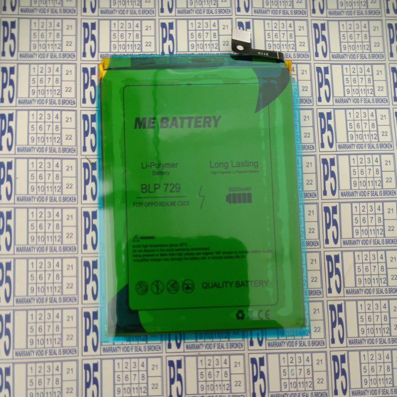batre realme c3 / blp 729 ori