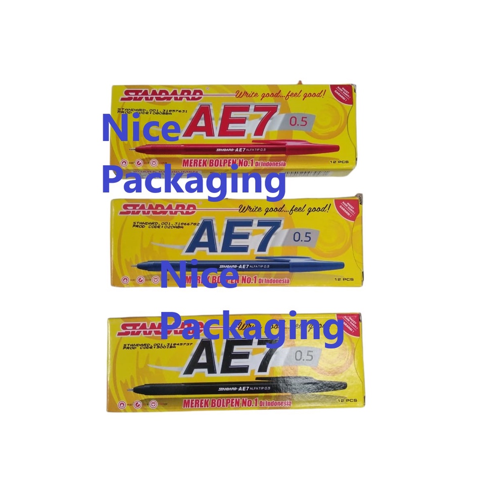 

pulpen standard AE-7 0,5 / bolpen standard AE-7 0,5 isi 12pcs