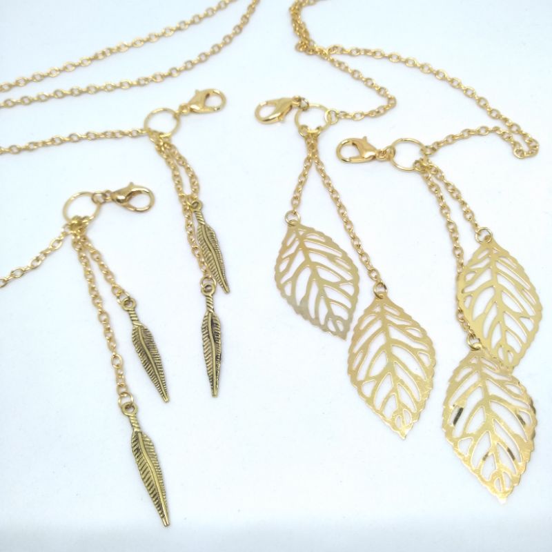 [HIJAB 003] EDISI GOLD / STRAP MASKER GOLD / KALUNG MASKER GOLD EMAS / KALUNG MASKER HIJAB GOLD / ST