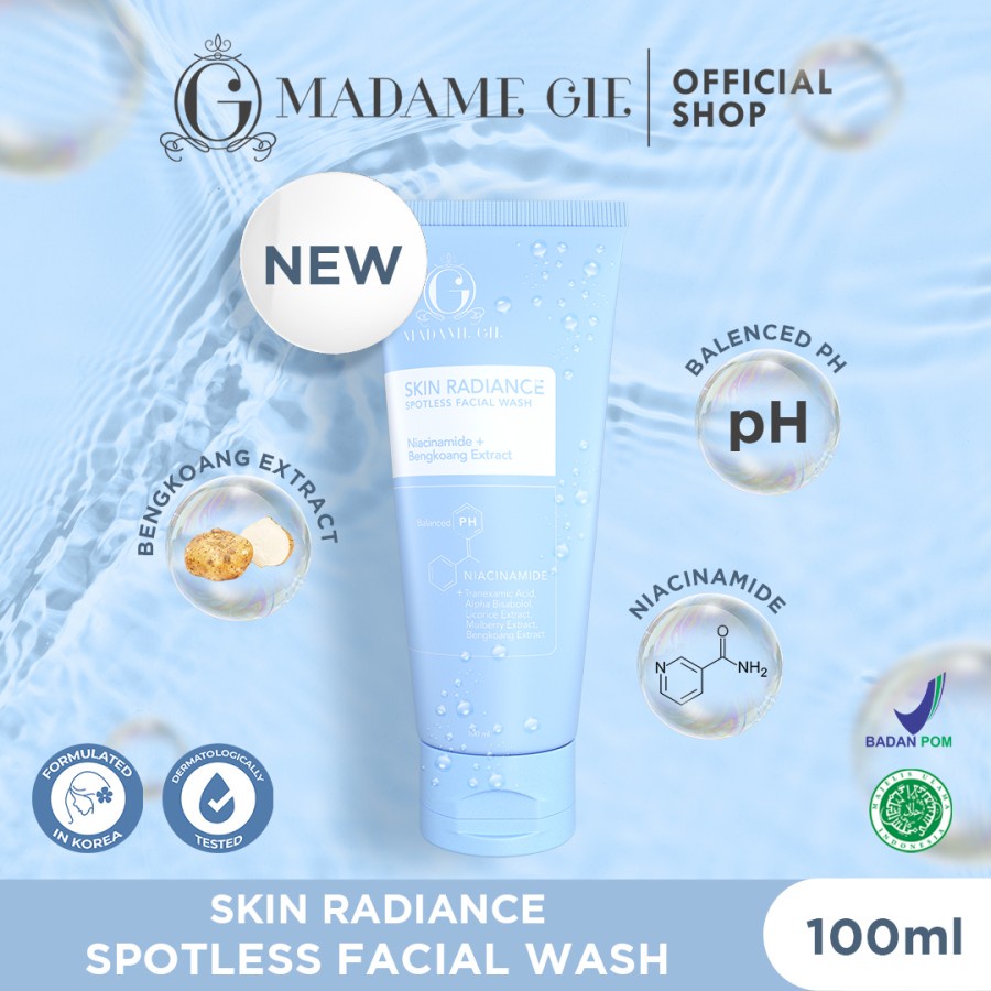 MADAME GIE Skin Radiance Spotless Facial Wash - Sabun Muka Pembersih Wajah - 100ml