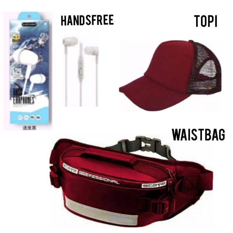 Tas Selempang, Topi, Headset/Handsfree