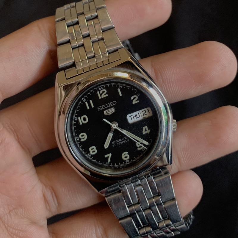 Jam Tangan Seiko 5 Military Automatic Backcase transparan bekas