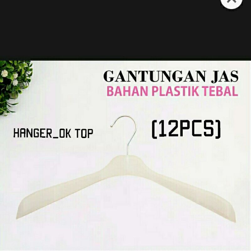 hanger baju Distro 181 Putih 1Lusin( isi 12pcs)