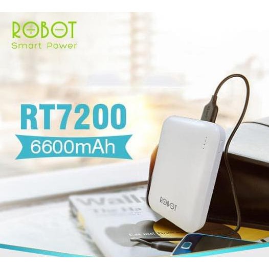 Powerbank Robot Rt7200 6600 Mah "Dual Output" Original 100%