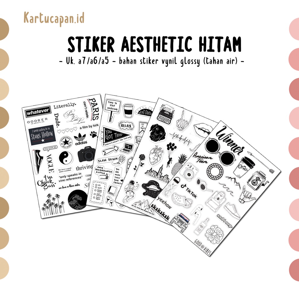 

(HNR)STIKER AESTHETIC, STIKER TUMBLR, STIKER HP, STIKER LAPTOP, STIKER PART HITAM WR01