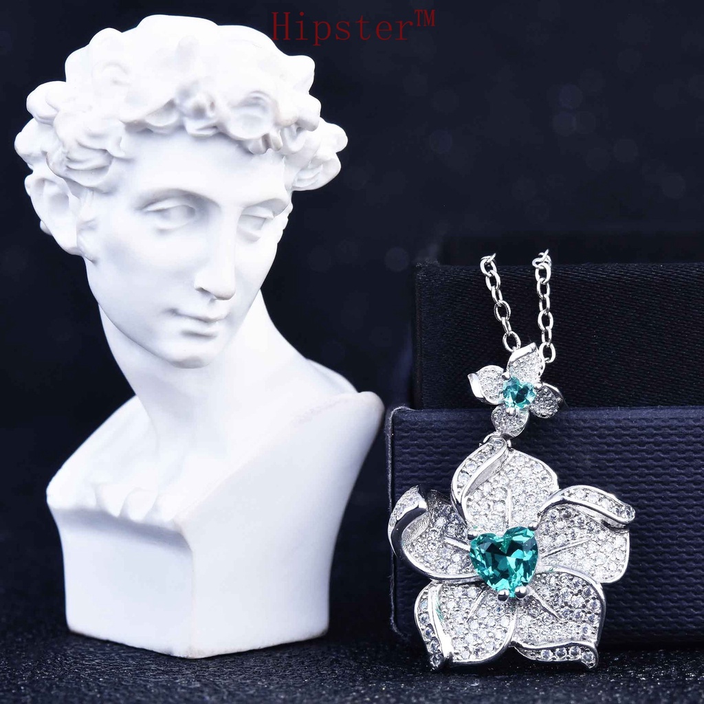 Gao Ding Jewelry Set Earrings Necklace Open Ring Female