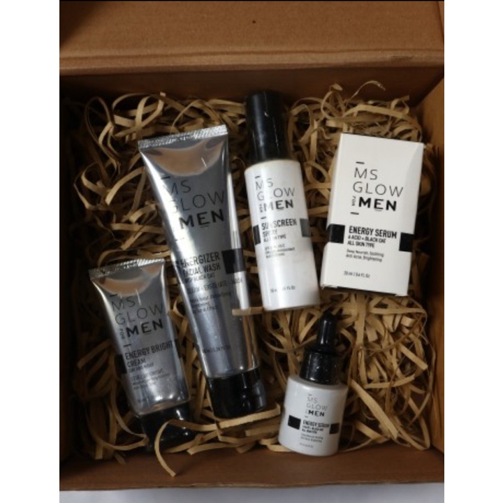 MS Glow Man / MS Glow Ori Paket Wajah Pria Acne / MS Glow For Man Original / MS Glow For Men Skincar