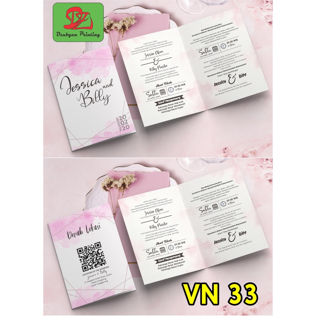 UNDANGAN PERNIKAHAN  VINTAGE  (foto)  Tanpa Minimal Order*  elegan, Murah, Proses  satu hari jadi, Tebal, Banyak Gratisnya-33