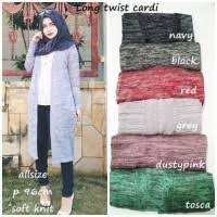 Long Cardy Twist - kardigan panjang rajut