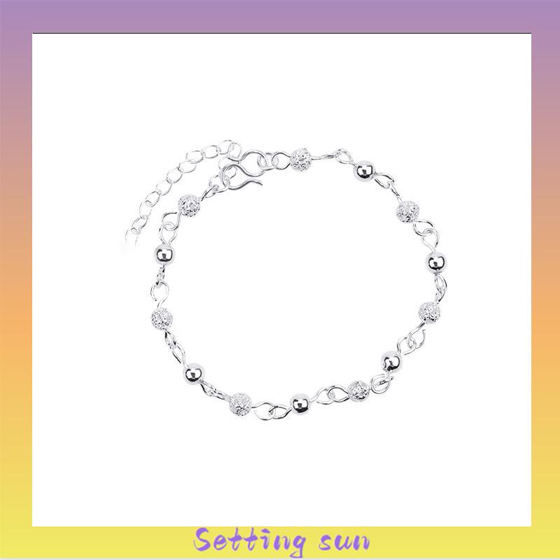 Gelang Kaki Sterling Silver 925 Gaya Korea Untuk Wanita Aksesoris Fashion TN