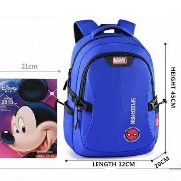 MOEZHA _Tas Punggung Ransel Sekolah Tas Backpack Polos Fashion Tas Gendong Ransel Pria Wanita Kanvas Backpack Fashion Korea Anti Maling Cewek Remaja Kekinian