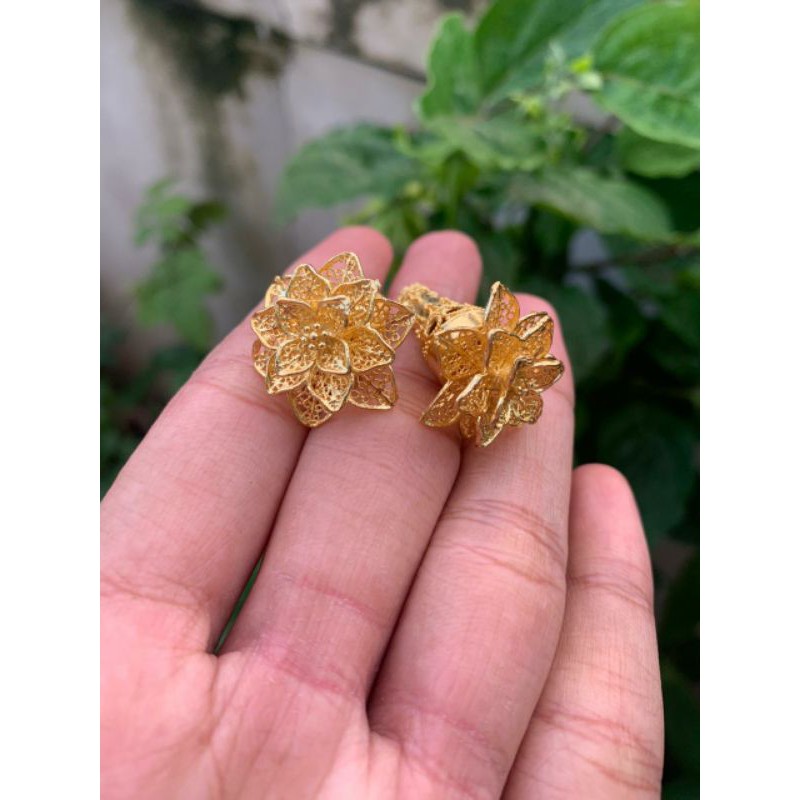 subeng alpaka bali set kebaya motif jepun, kenari