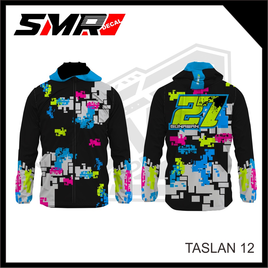 Jaket Racing { Custom } Jaket Taslan Jaket Parasut Pria Wanita Jaket Motor Untuk Balap Racing Drag j