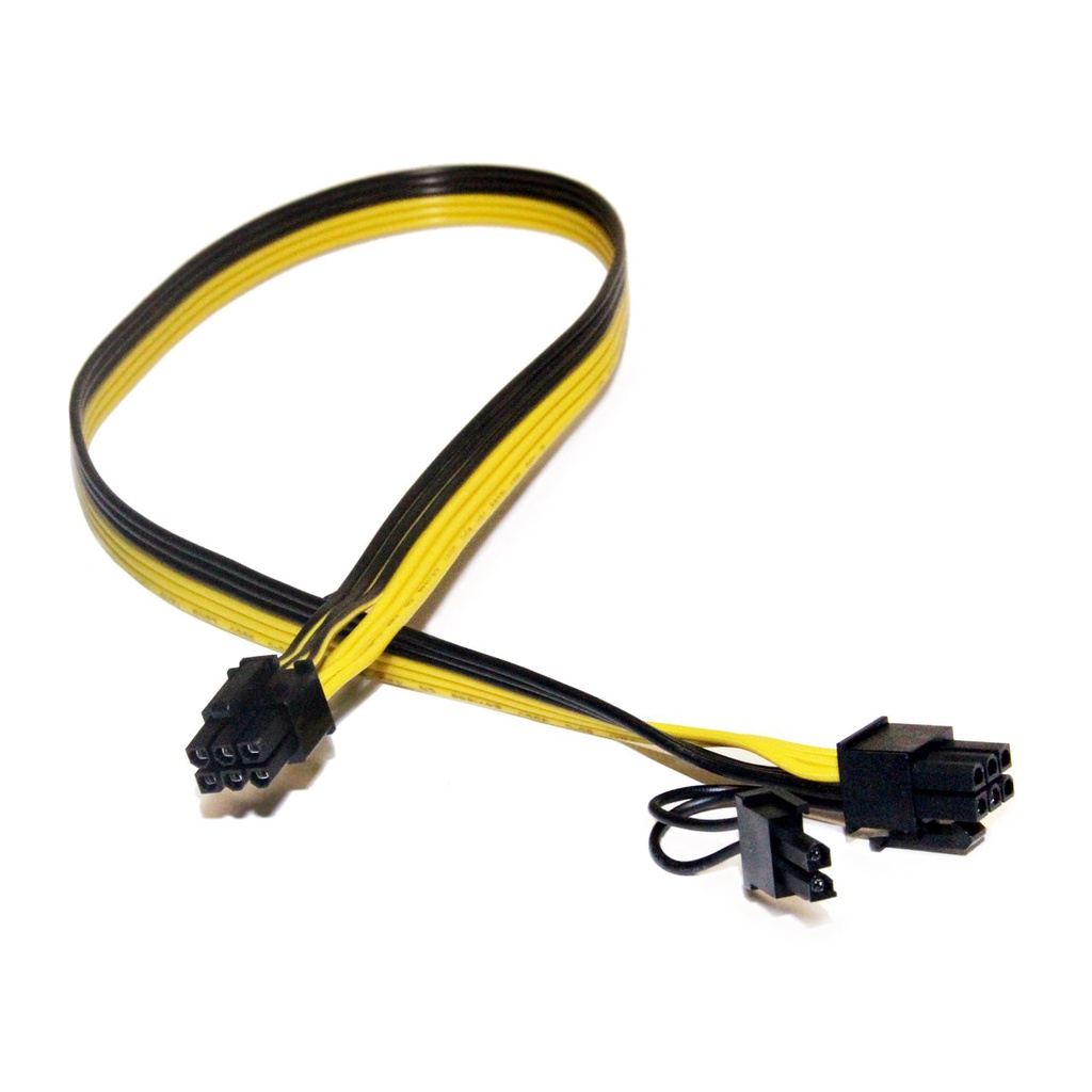 Kabel Power PSU 6-Pin male to VGA 8-Pin (6+2) male Mining