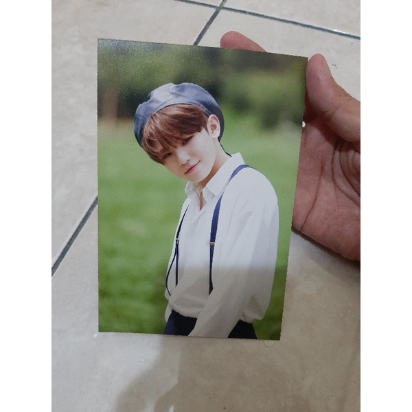 Pc Photocard photozone woozi an ode hope beret seventeen