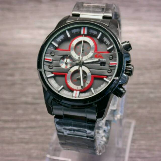 Jam tangan pria Quiksilver keren rantai stainles