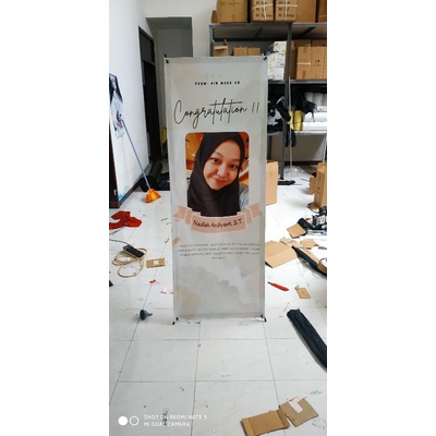 ExtraWrap (CCA) CETAK X BANNER BANER BENNER BENER Wisuda Wedding Prokes Protokol Kesehatan Covid 19