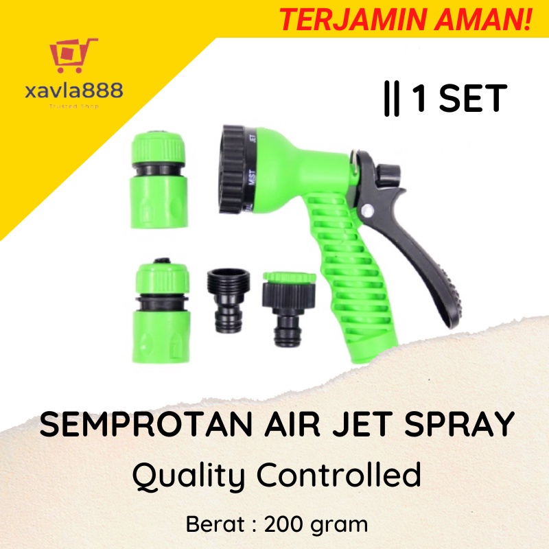 Semprotan Air A Taman &amp; Cuci Motor / 7 Mode Spray Varian Hijau