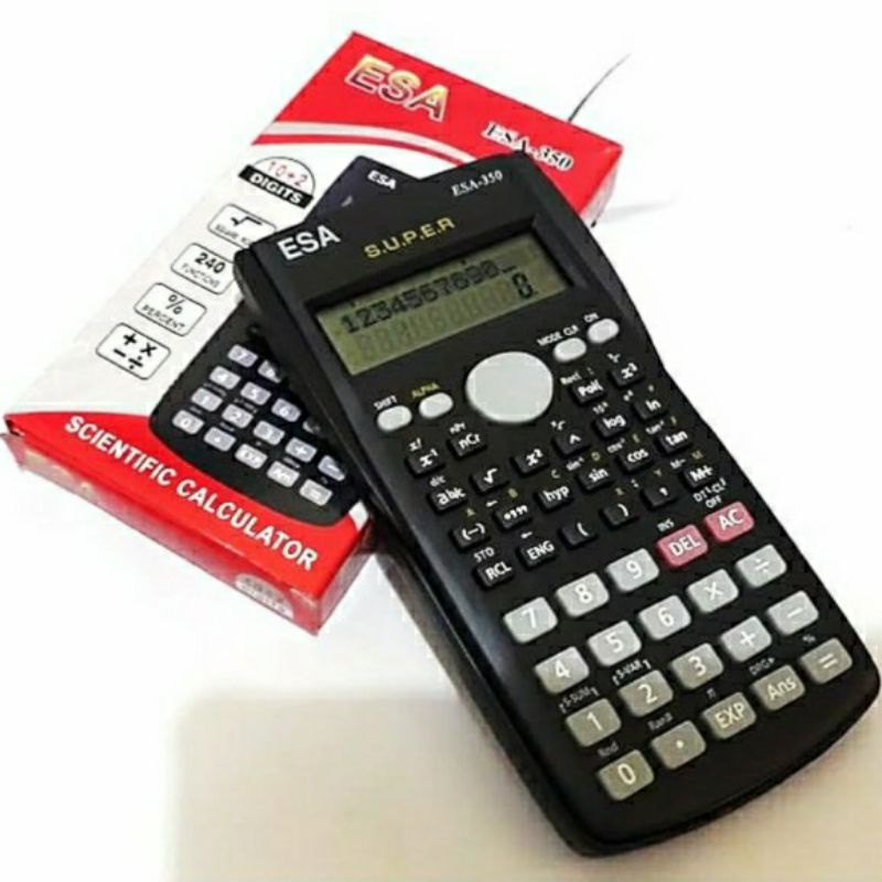 

Terlaris ✨ - KALKULATOR SCIENTIFIC ESA 350 SIN COS TAN terlaris berkualitas Kalkulator Scientific School Murah 12 Digit Sin Cos Calculator Kantor Sekolah Bagus 350MS3.1.23