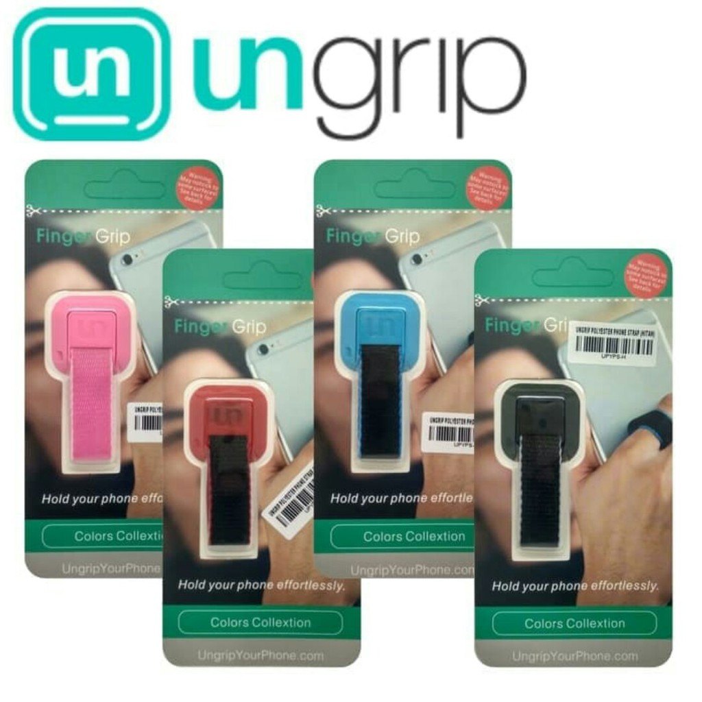 Holder Back UNGRIP Polyester Phone Straps Color Collection Holder Gantungan Finger Grip