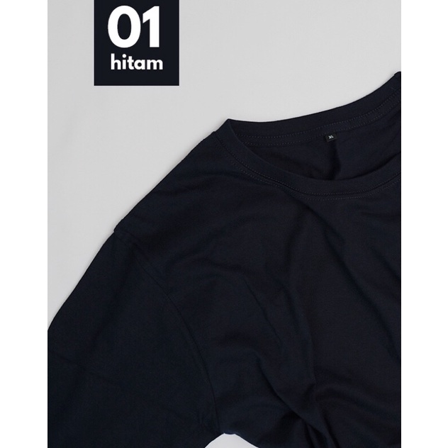 [COD] Kaos Polos Dewasa (hitam,navy,abu,hijau botol,army,biru)