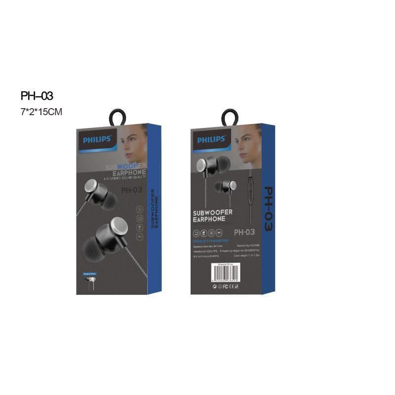 HF HEADSET PHILIPS PH-03 SUPER BASS PACK INPORT