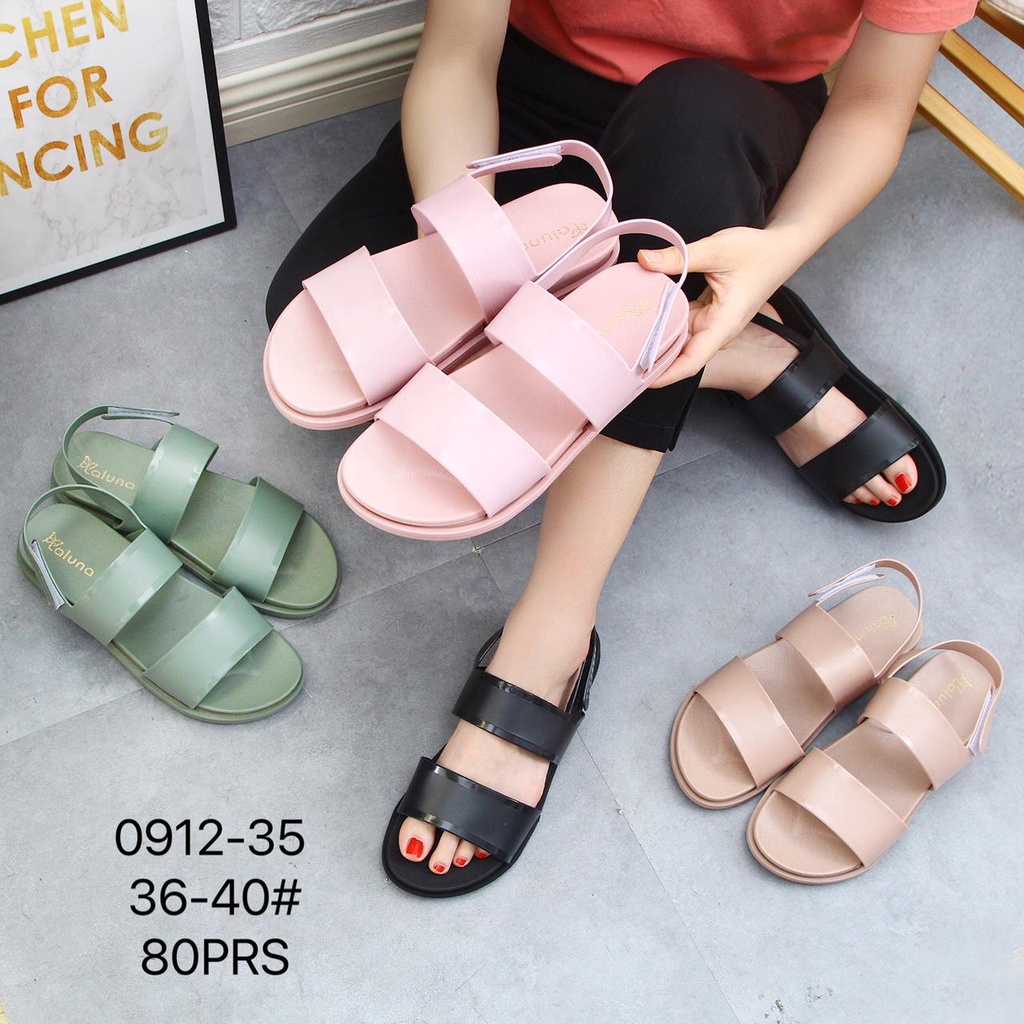 Sandal Let Wanita Ban 2 Polos Simple dan Elegant Import lls 0912-35 36-40