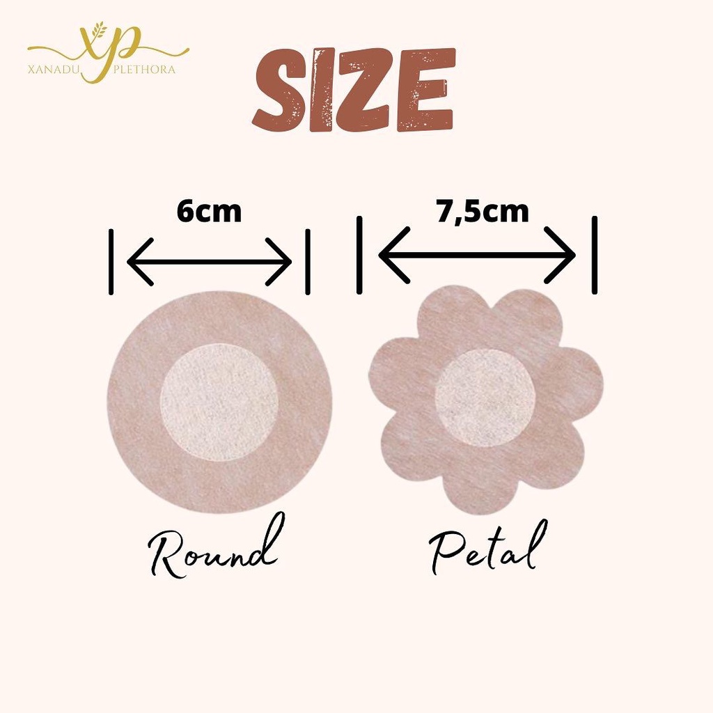 1 pasang isi 2pc - Unisex Nipple Pad / Penutup Pelindung Puting -  Invisible Nipple Cover - Stiker Nipple