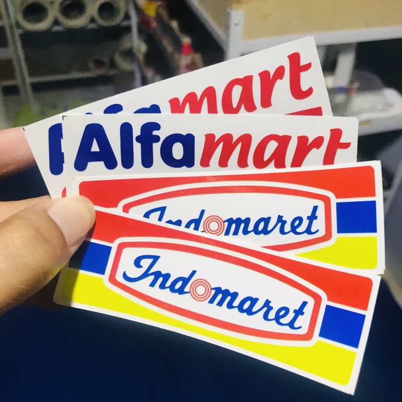 Sticker Indomaret Alfamart Bijian Anti Air