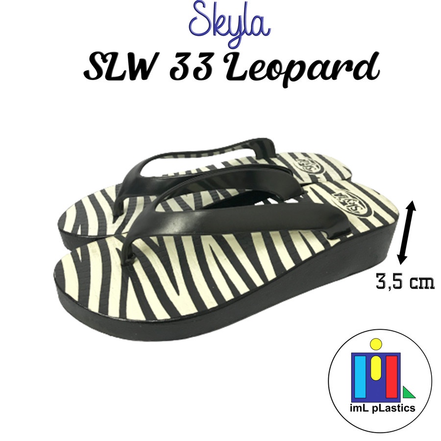 Sandal Japit Skyla Wedges Zebra