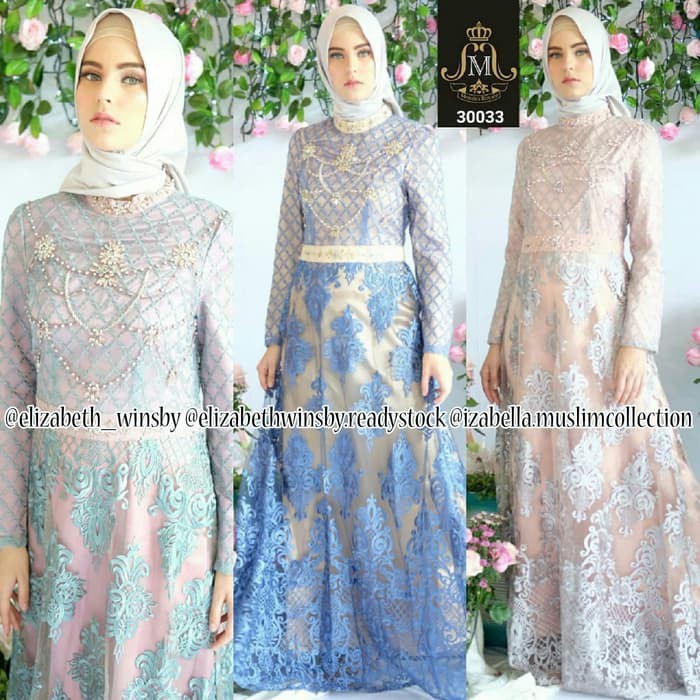 Baju Gamis Mendes Royale Gamis Elizabeth Winsby Fashion Muslim Pesta