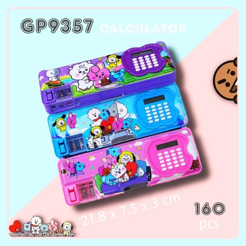 

pencil Case magnet kalkulator plus rautan kode gp 9357 satuan