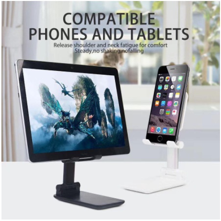 Folding Desktop Phone Stand HD38 Holder Dudukan HP dan Tablet