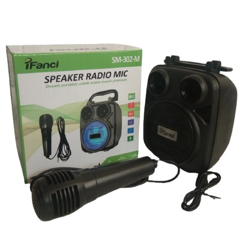 Speaker Aktif Speaker Karaoke Bluetooth Plus Mic Single Speaker Lengkap