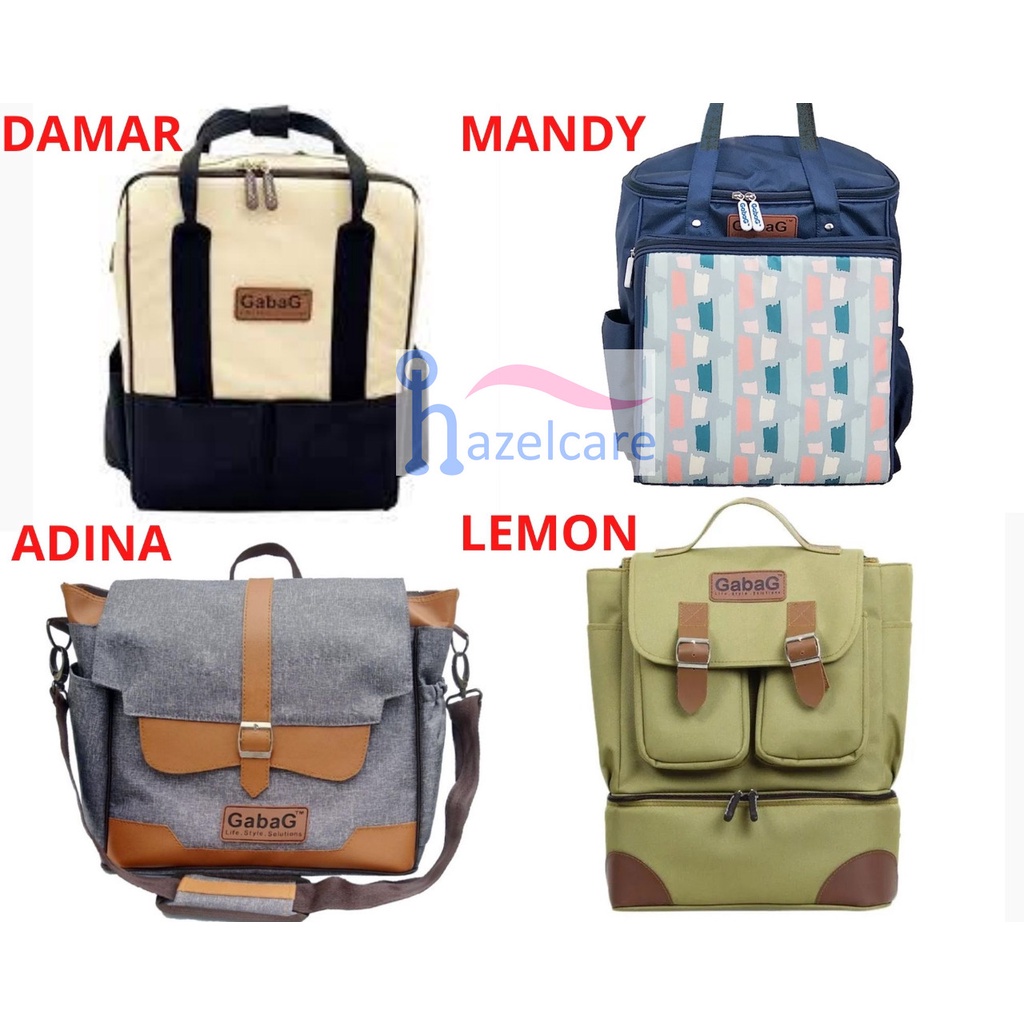 Gabag Cooler Bag Backpack Adina / Lemon / Mandy / Damar / Ryu - Tas Bayi - Tas Cooler Pendingin Asi Bayi