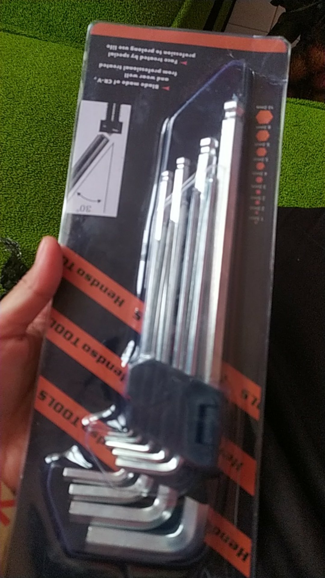 Hs Ball Flat Kunci L 9 Pcs Paket Kunci L Paket Kunci Ball Flat Hex Premium Chrome Vanadium Steel