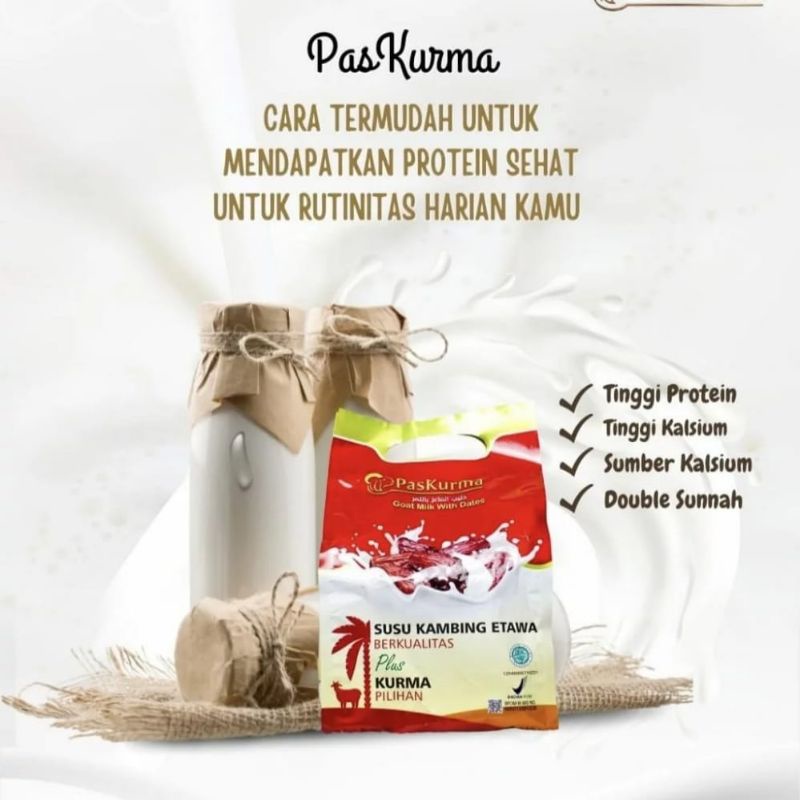 

PASKURMA - SUSU KAMBING ETAWA PLUS KURMA ISI 10 SACHET