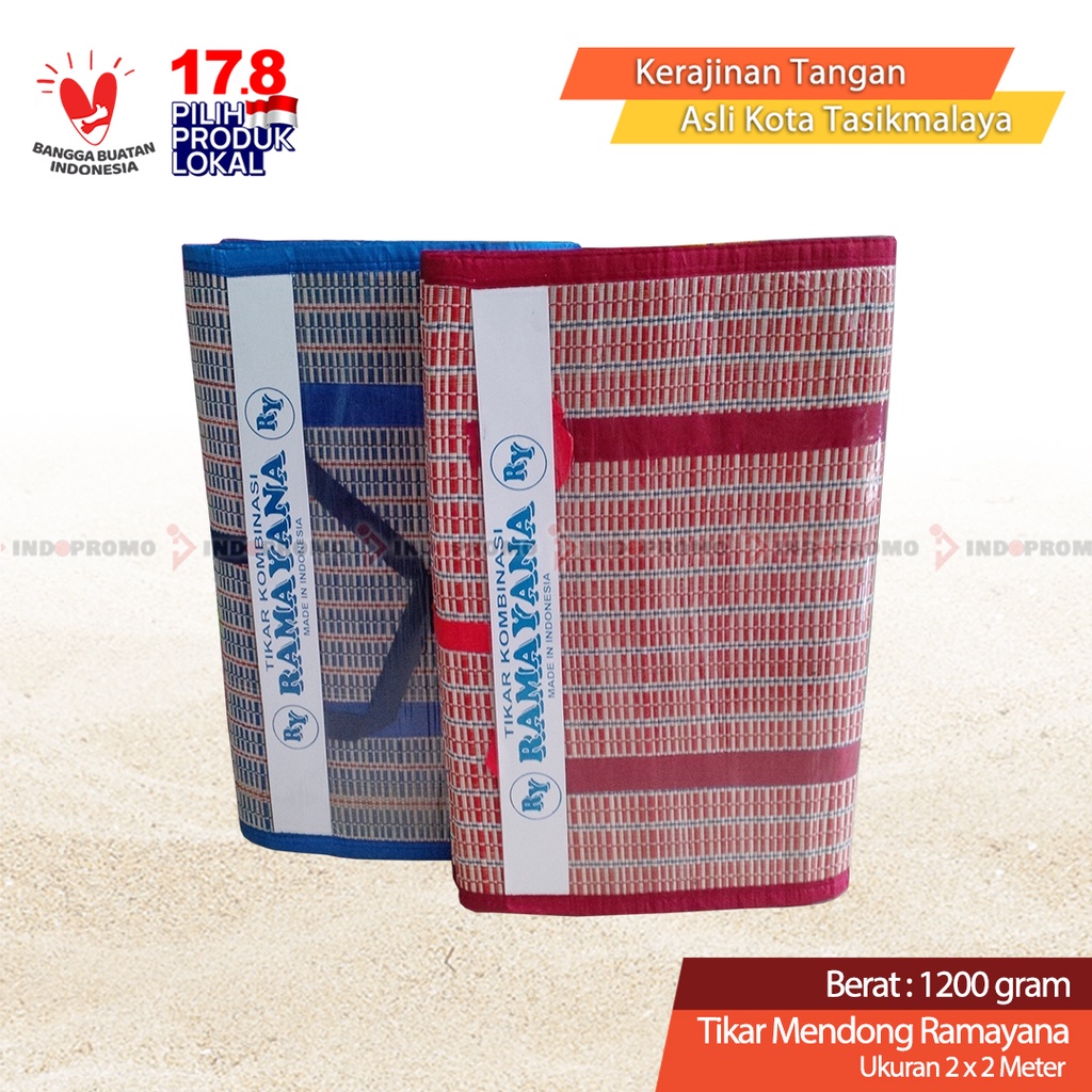 TIKAR TENUN RAMAYANA / TIKAR LIPAT/ KARPET MENDONG UKURAN 2x2 Meter