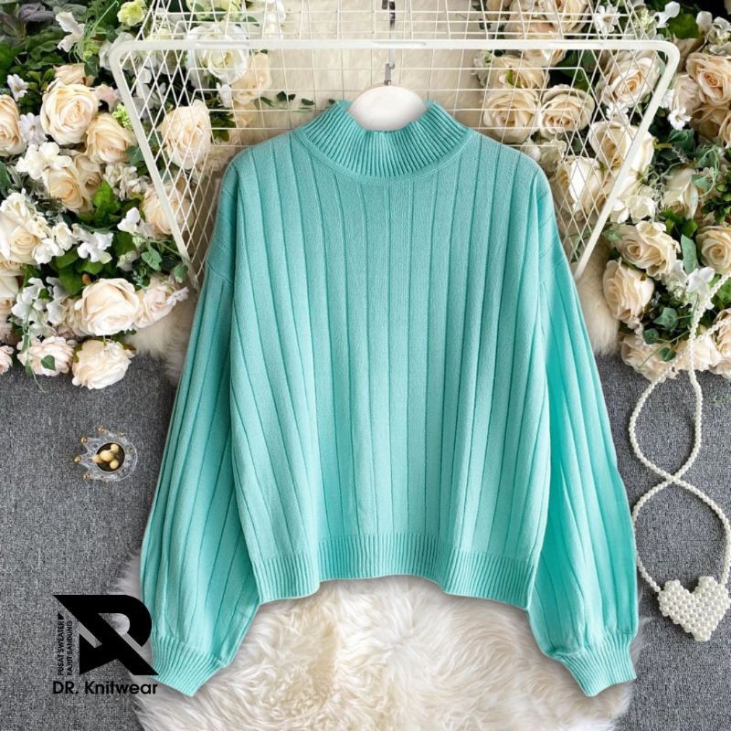 Sweater Rajut Jovanka Oversize Premium - Baju Rajut Wanita Tebal Berkualitas Termurah